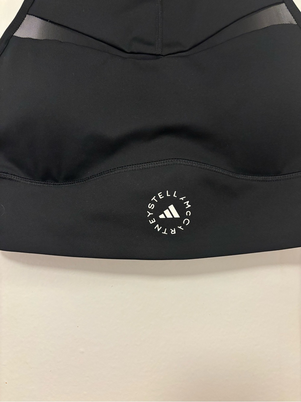 Adidas by Stella McCartney Black High-Neck Sports Bra - Picture 3 of 5